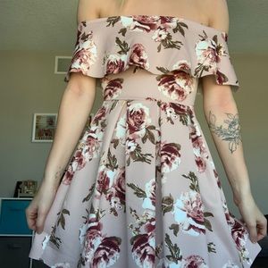 off the shoulder sun dress